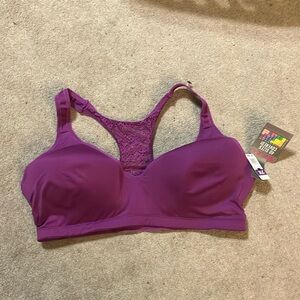 Reflex Purple Racerback Sports Bra